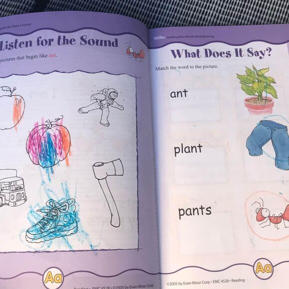 Kindergarten Preschool Homeschool kids workbooks Reading Math & more, total of 4 - Picture 10 of 10